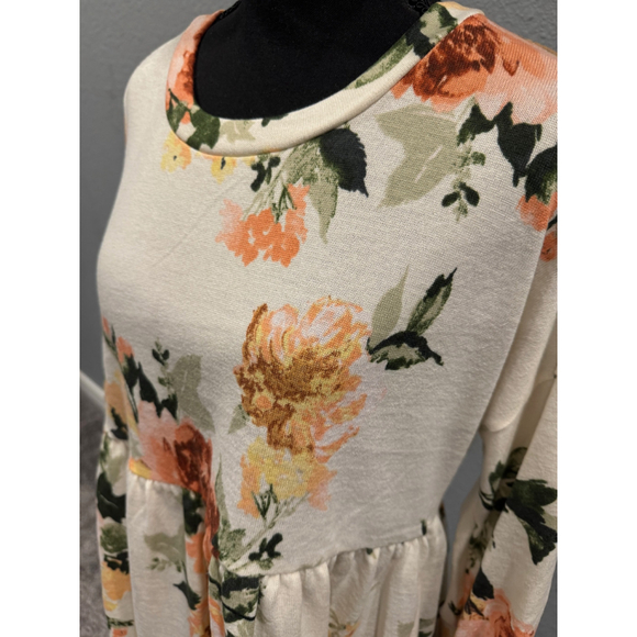 White Birch Women's Floral Peplum Top | Sz Small | NWOT - Picture 8 of 12